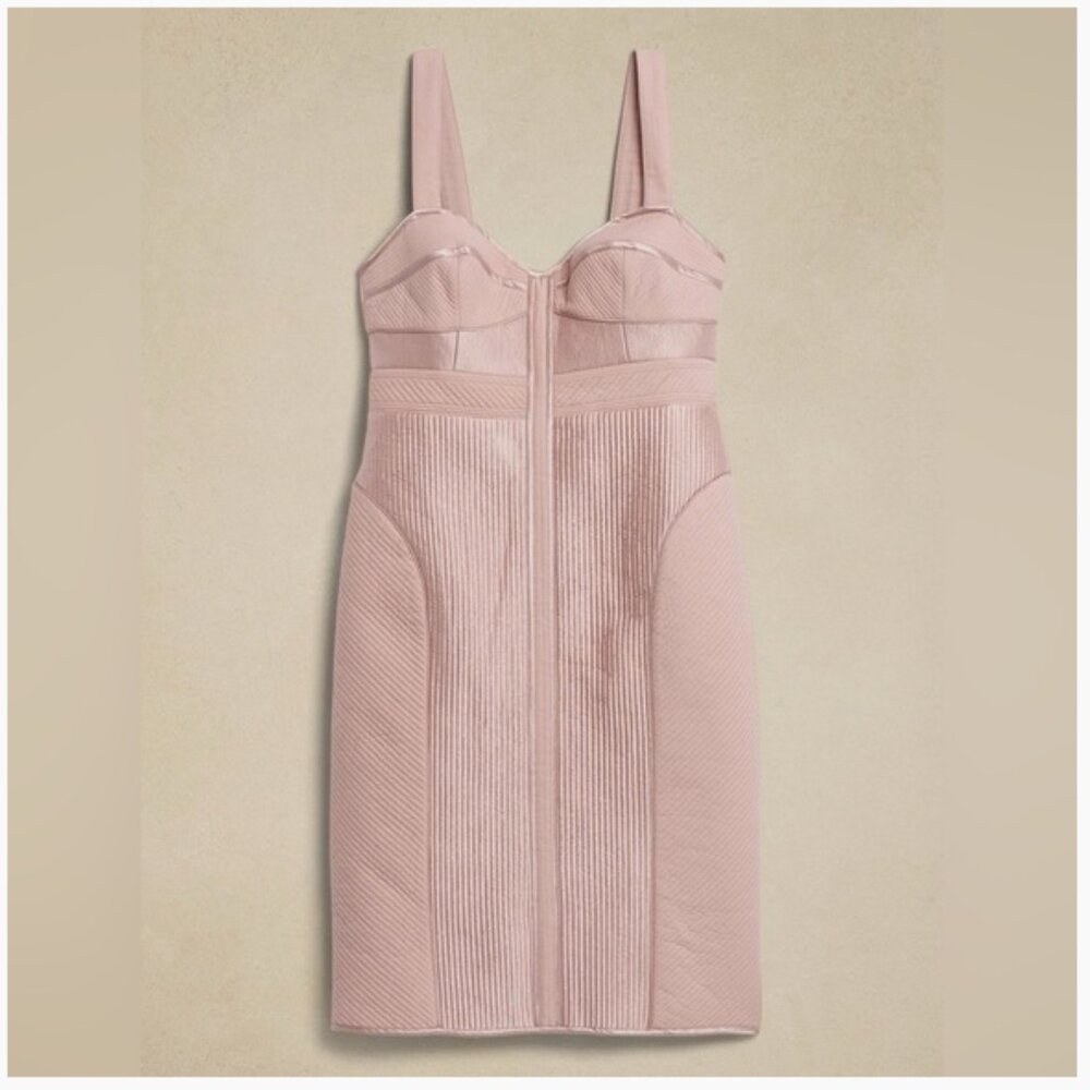 BANANA BANANA CECI BUSTIER DRESS size 8 Abalone Pink NWT